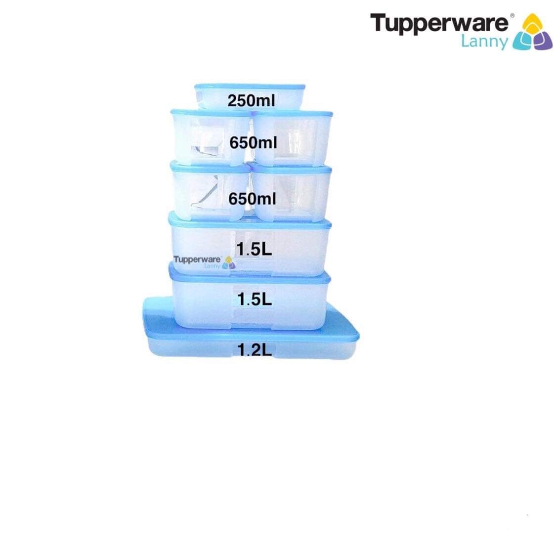 Bộ Hộp Trữ Đông Freezermate 8 hộp (có hộp 1.2L) – Tupperware