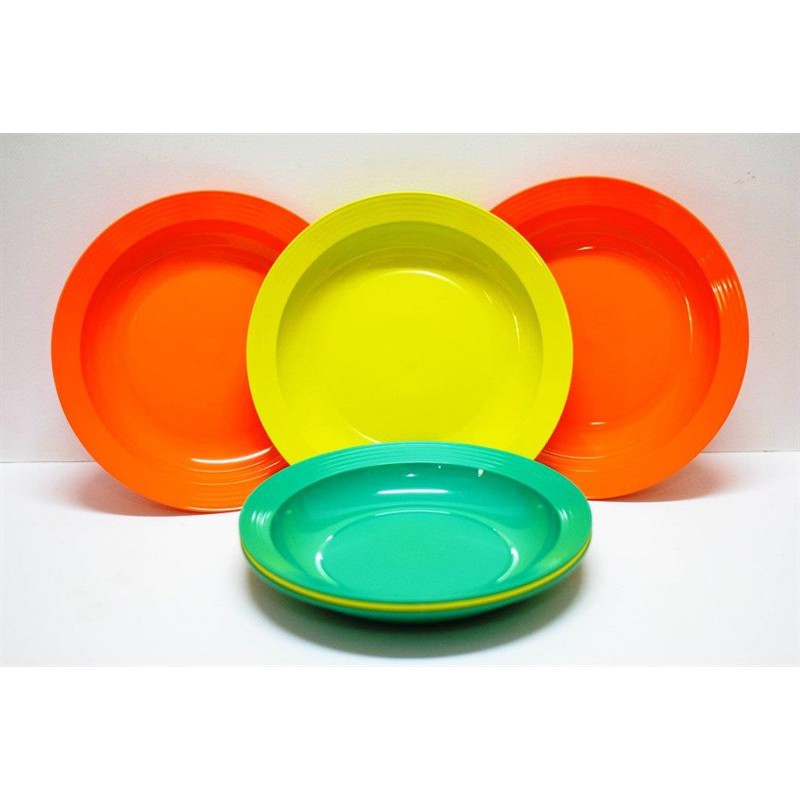 Dĩa nhựa large deep plate – Tupperware (màu ngẫu nhiên)
