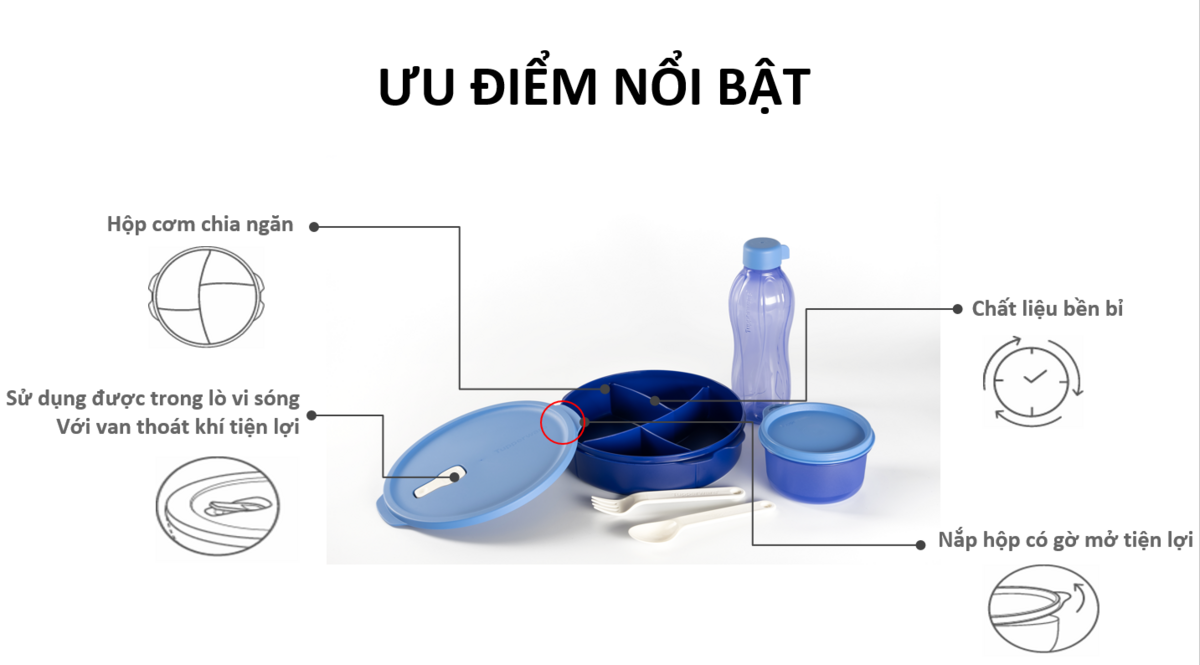 Bộ hộp cơm FIT TO GO - Tupperware