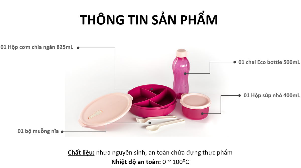 Bộ hộp cơm FIT TO GO - Tupperware